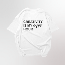  Creativity White - Playera Oversize