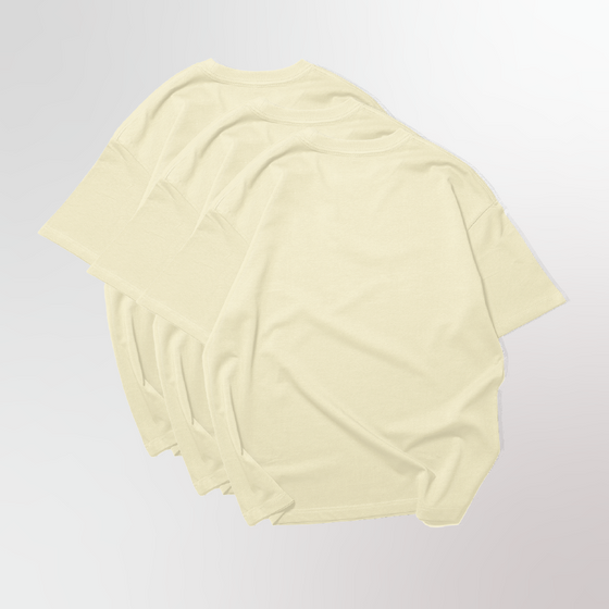 Pack 3 t shirts- Hueso Basic - Oversize