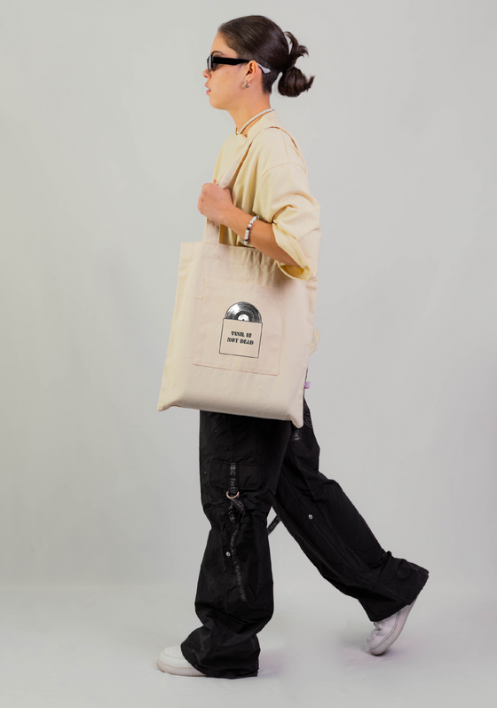 Tote bag Vinil Is Not Dead